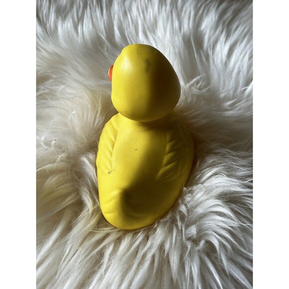 Vintage Knickerbocker Yellow Rubber Duck Duckie Ducky MADE IN THE USA - Picture 7 of 11